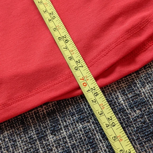 LuLaRoe Tank top, Off Duty Momma, Red, Large, Scoop Front - Picture 6 of 6